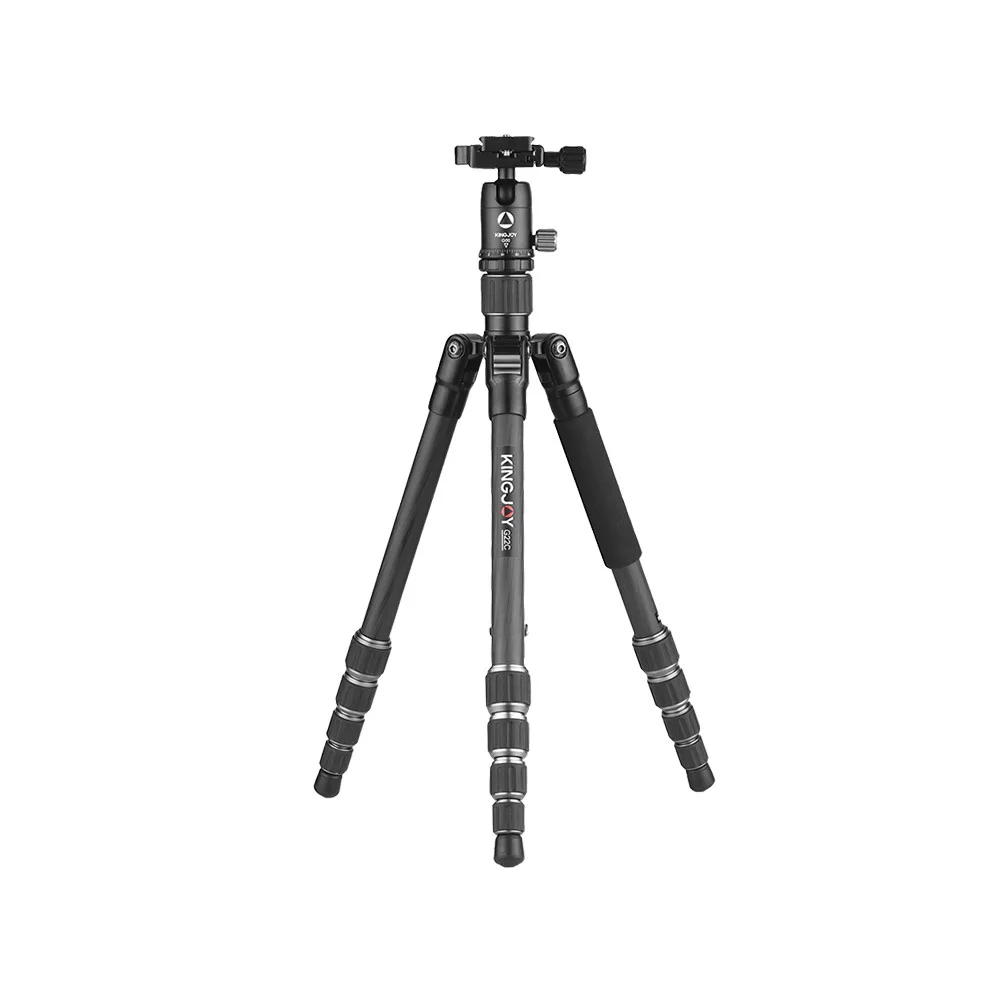 

Kingjoy G22C+G00 Portable Travel Camera Tripod Monopod With 360 Degree Ball Head 5-Section For Canon Sony Nikon Dslr Ildc Came