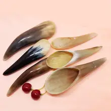 Натуральный Guasha массаж со скрабом инструмент рогатый скот доска для Спа Расслабляющая Медитация