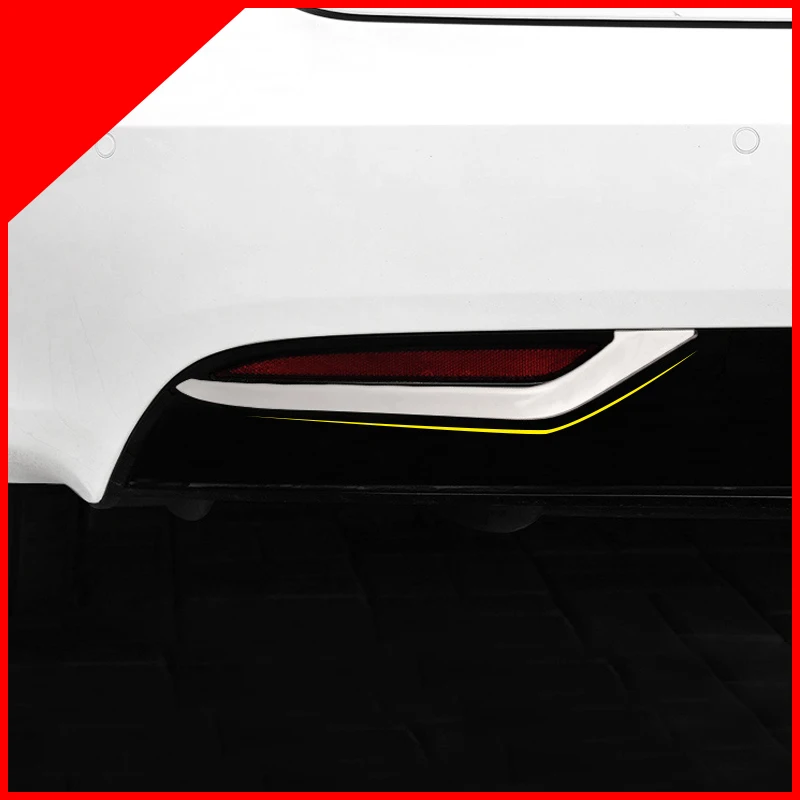 

Exterior Rear Fog Light Lamp Stripe Decorative Trims 2 pieces /set stainless steel For Tesla Model S Car Accessor