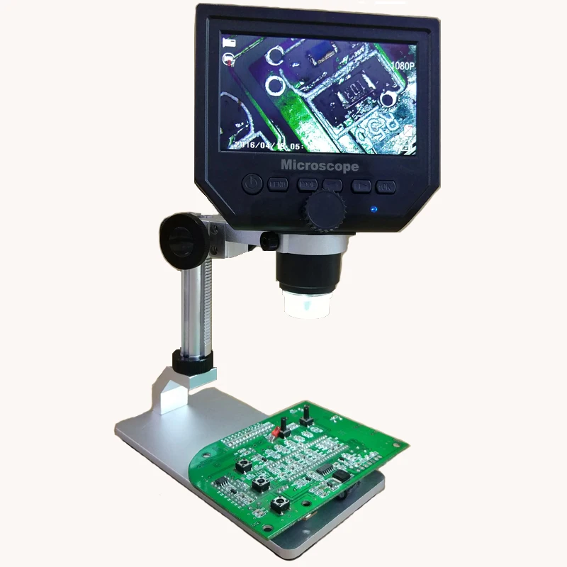 

Mustool G600 Digital 600X 3.6MP 4.3inch HD LCD Display Microscope Continuous Magnifier with Aluminum Alloy Stand Upgrade Version