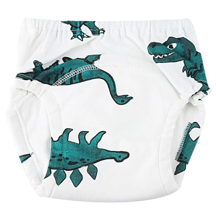 

Training Pants Panties Cartoon Dinosaur Pattern Baby Cotton Training Pants Waterproof Diaper Underwear Washable Baby Swim Diaper