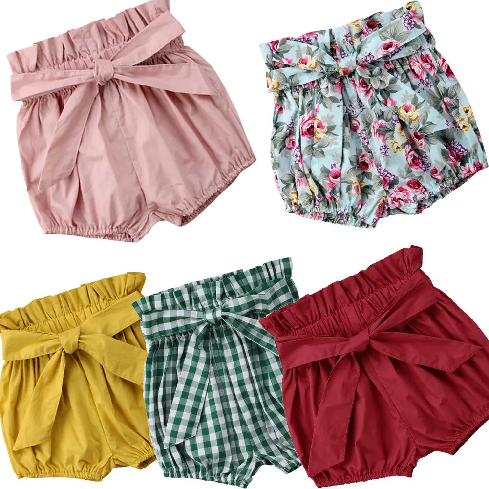 Pudcoco/ г. Новые модные летние милые шорты с цветочным рисунком для маленьких девочек повседневные шорты 5 стильных милых брюк