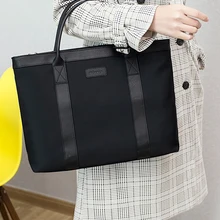 Портативная Сумка для документов, А4, сумка на молнии, водонепроницаемая сумка для компьютера, мужская и женская, деловая, офисная, сумка для встреч, портфель для информации