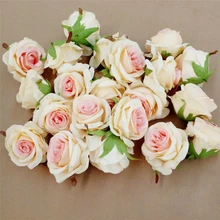10 9 см Роза голова шелк искусственный цветок для свадьбы Цветочная корзина, элемент декора DIY Декоративная гирлянда цветы скрапбук Подарочная коробка ремесла