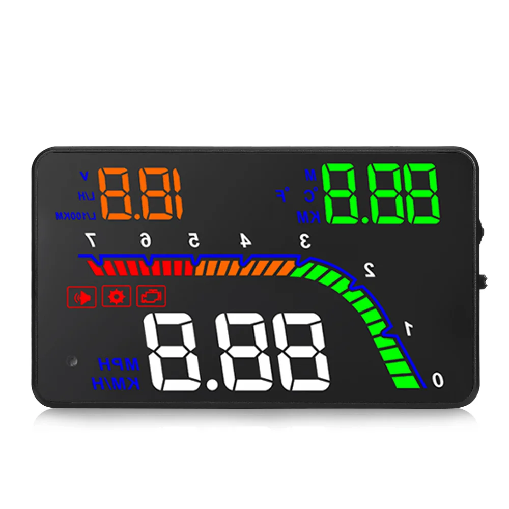 Портативный T100 автомобиль Smart Digital OBD2 HUD Дисплей превышение скорости