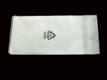 

400pcs/lot 7*13+2cm CPE bag Printing environmental protection bag sealing glue Sticky mobile cable battery packaging bags