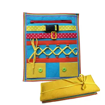 

Infant Children's Buckle Zipper Button Puzzle Toy Toddler Early Learning Basic Life Skills Educational Teaching Aid