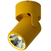 7 Вт светодиодный поверхностный монтаж COB потолочные прожекторы Macarons 360 градусов вращающийся задний фон настенные светильники картины лампа светильник