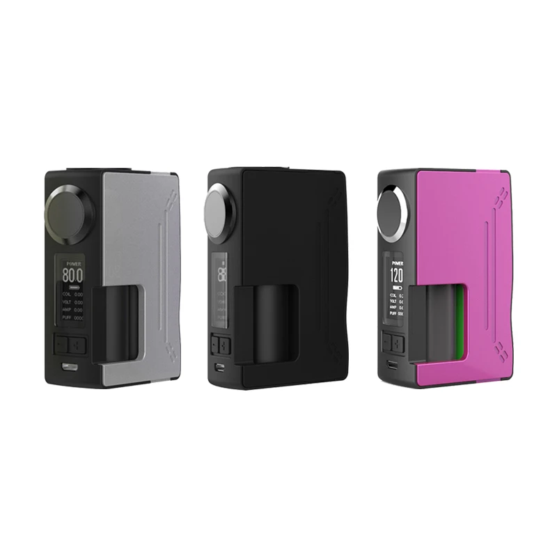 

80W Surge Squonk Mod Electronic Cigarette Box Piper Rda Atomizer 6ml Tank Silicon Bottle Compatible with 18650 20700 Battery