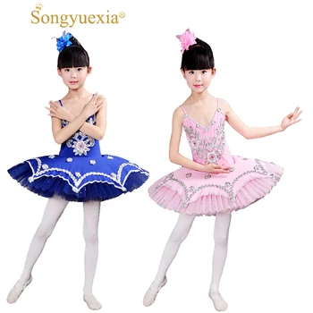 

SONGYUEXIA Kids' Tutu Ballet Dress Girls' Professional Swan Lake Ballerina Dress Skirt Dancewear for woman 6colors