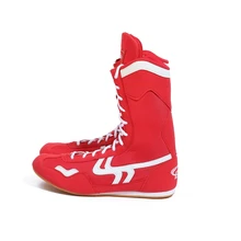 Борцовские боксерские ботинки для мужчин, тренировочная обувь, подошва из коровьей кожи, ботинки на шнуровке, кроссовки, профессиональная боксерская обувь, A9068