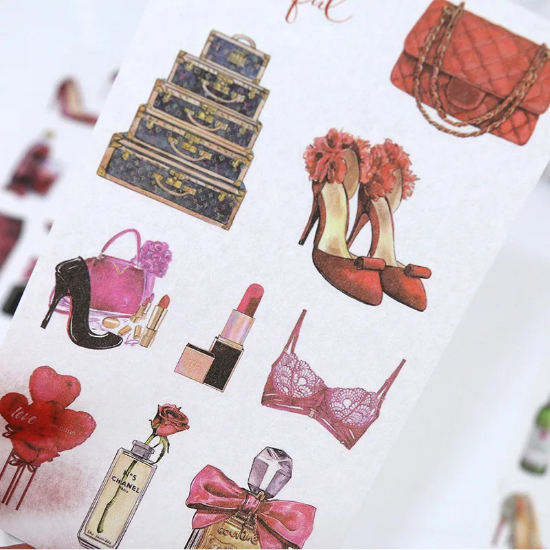 

6Sheets/Pack Cute Stickers Lovely Paper Stickers Kawaii Stationery Stickers For Kids DIY Diary Scrapbooking Photo Ablums