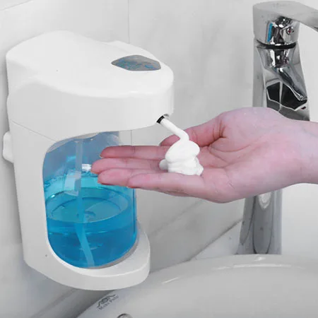 

Automatic Foam Wall Hanging Smart Hand Sanitizer Soap Dispenser Infrared Sensing Shampoo Shower Barthroom Kitchen Tools New