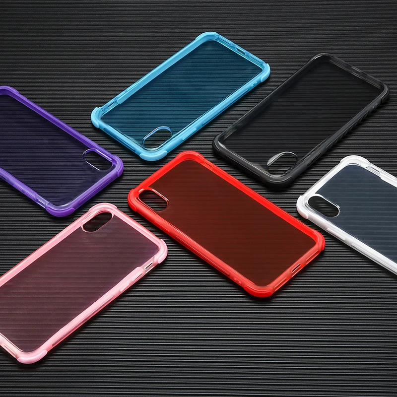 

Luxury colorful Shockproof Phone Case For iphone 6 6s 7 8 plus Two-tone Soft TPU Case Cover for iPhone XS Max XR X 6 7 8 Plus
