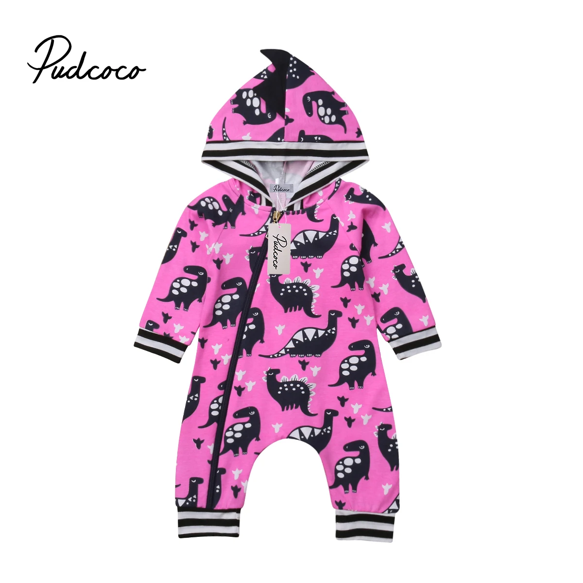 Dinosaur Hoodie romper long sleeve children jumpsuit for Newborn Baby Girl Infant Children Clothes Kid Clothing winter Autumn