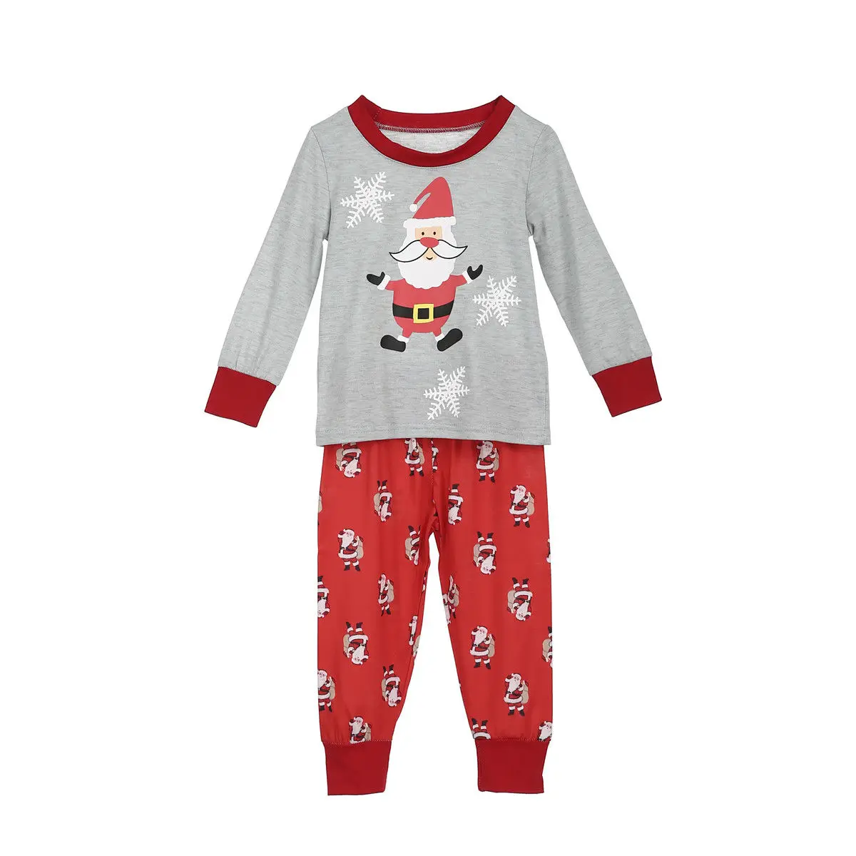 Рождественские пижамы для всей семьи, комплект рождественской одинаковой одежды для всей семьи одежда для сна для взрослых и детей с милым рисунком Санта-Клауса домашняя ночная рубашка для вечеринки