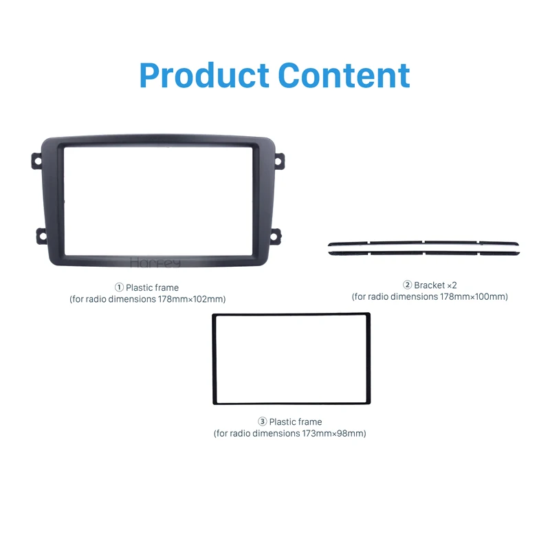 Harfey 2Din пластина автомобиля стерео рамка для 2002 2003 2004 Mercedes BENZ C CLASS W203 DVD плеер панель наборы стерео аудио Даш фасции