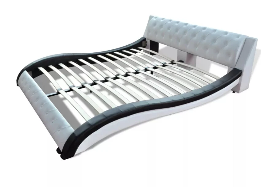 VidaXL 235 X 161 X 70 Cm Imitation Leather Bed Without Mattress Water Resistant PU Leatherette Bedroom Bed Home Furniture VidaXL 235 X 161 X 70 Cm Imitation Leather Bed Without Mattress Water Resistant PU Leatherette Bedroom Bed Home Furniture