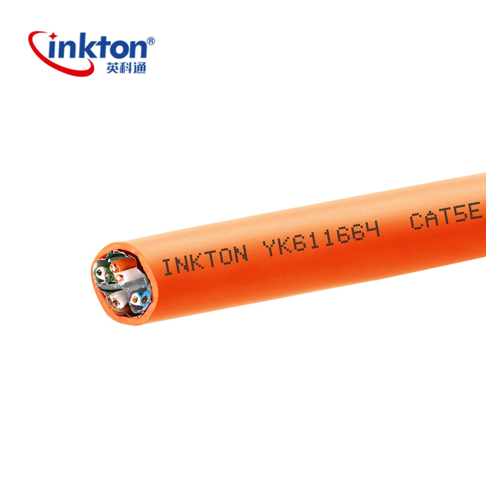Cat6 Ethernet кабель 305 м 23AWG твердая голая медь 550 мгц общая фольга щит (FTP) оранжевый