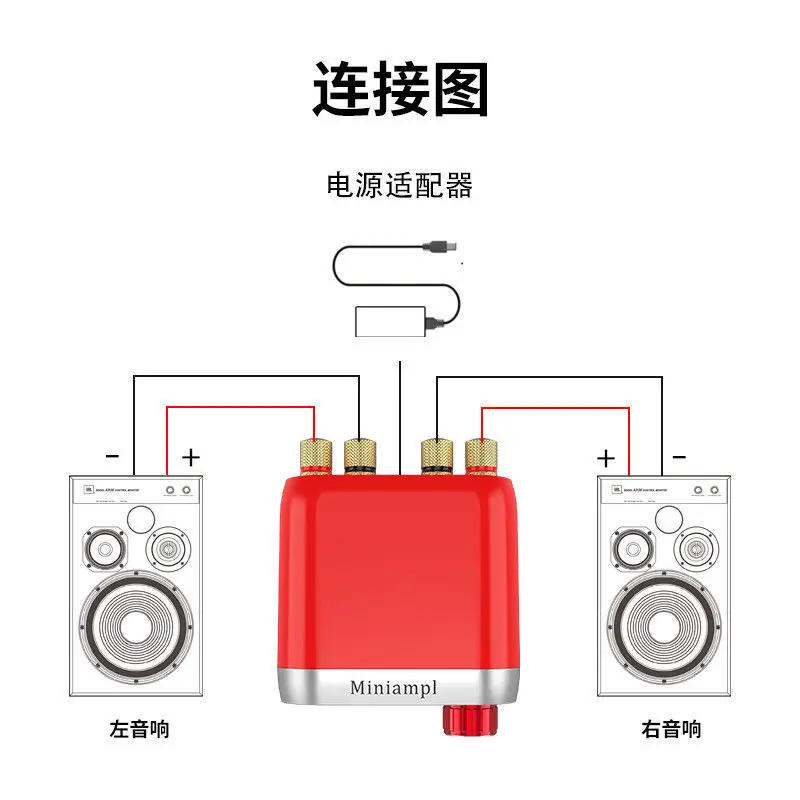 DYKB Мини Bluetooth 5,0 HiFi усилитель мощности класса D аудио HiFi Tpa3116 цифровой усилитель USB звуковая карта AUX 50 Вт* 2 для автомобиля 12 в 24 В