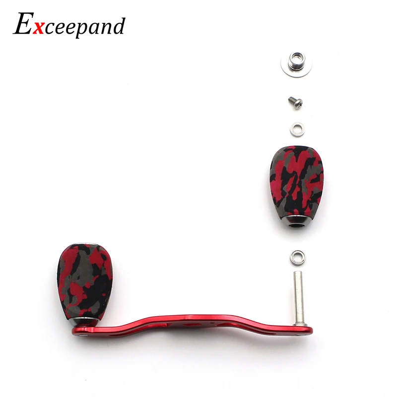 Exceepand Red CAMO Knobs Fishing Reel Handle for Abu Garcia Daiwa Baitcasting Reel Exceepand Red CAMO Knobs Fishing Reel Handle for Abu Garcia Daiwa Baitcasting Reel