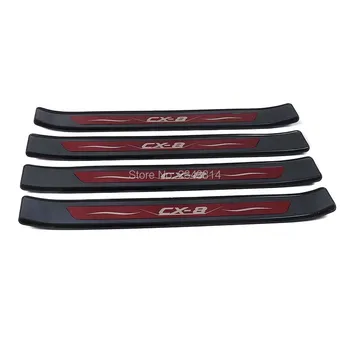 

For 2019 Mazda CX-8 CX8 CX 8 KG Stainless Door Sill Scuff Kick Plate Protector Trim Guard Pedal Sticker Cover Car Accessories