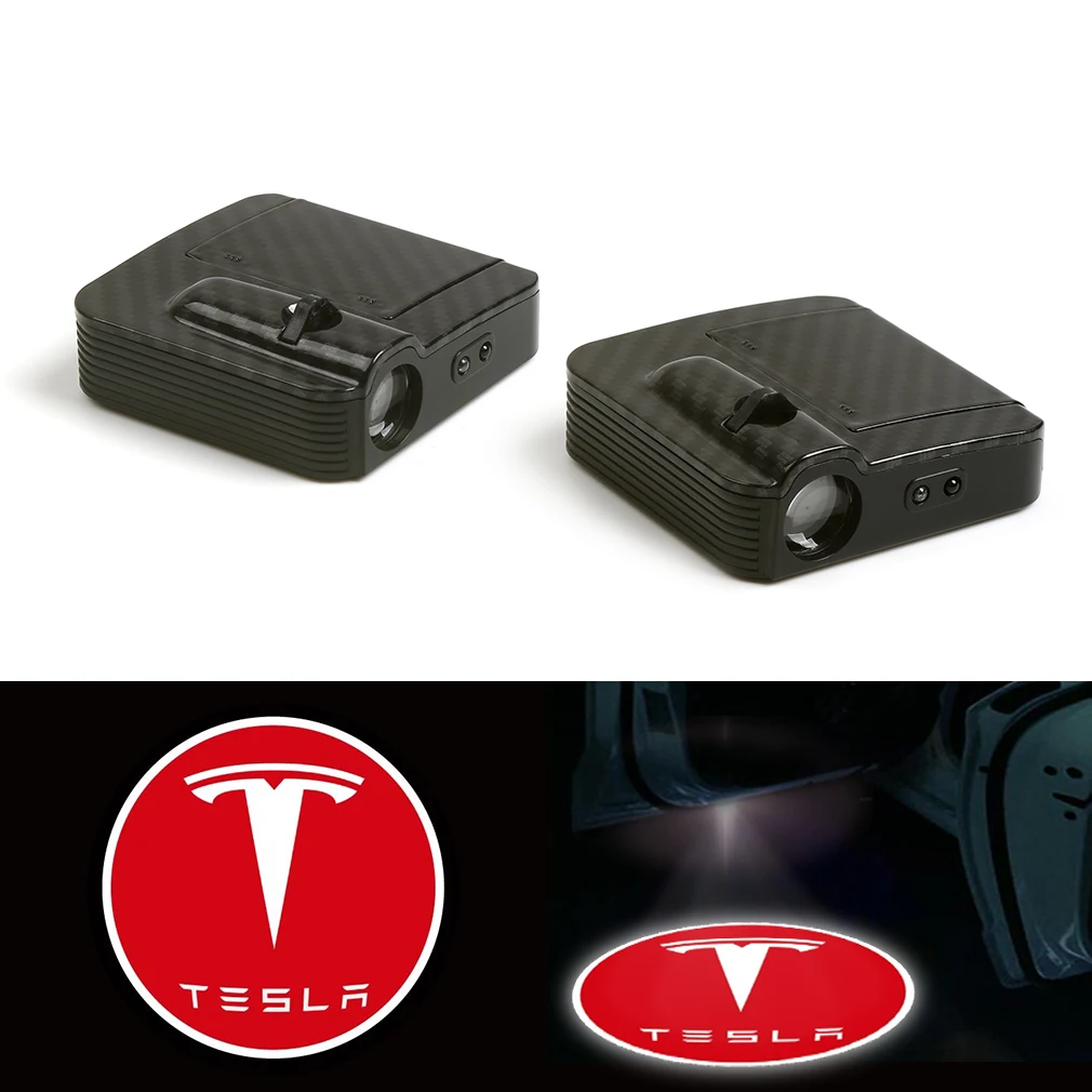 

Car Door LED Puddle Courtesy Light Projector White (Fit For :Tesla) 12V