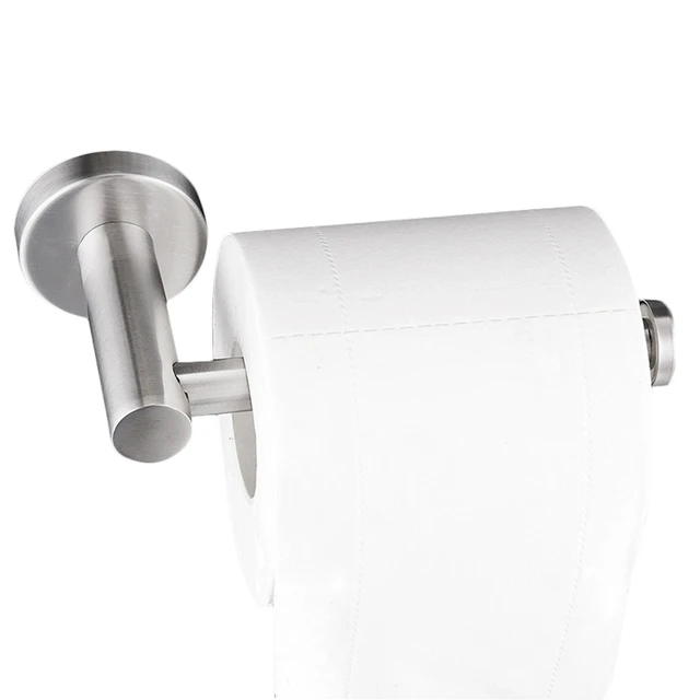 Seamless Toilet Paper Holder Stainless Steel 3M Self-adhesive Stand Rack  for Toilet Roll Paper Hanging