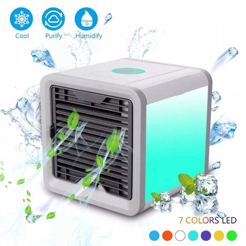 

Hot TOD-Small Air Conditioning Appliances Arctic Air Cooler Mini Fans Air Cooling Fan Summer Portable Conditioner For Office