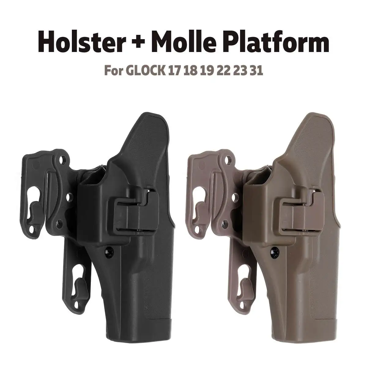 

Tactical for Glock 17 18 19 22 23 31 32 Airsoft Pistol Belt Holster for Glock Pistol Accessories for Gun Case Left/Right Hand