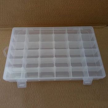 

Storage Box Organizer 36-Lattice Compartment Portable Jewelry Hardware Tool Case