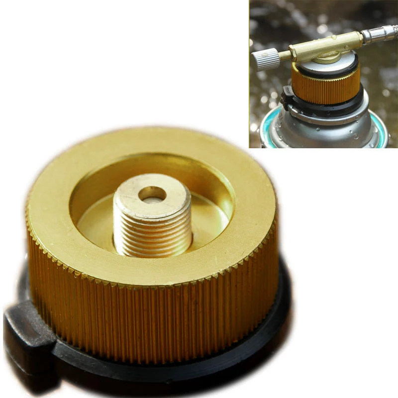 

Outdoor Camping Burner Conversion Head Stove Tank Gas Bottle Adapter Connectors,