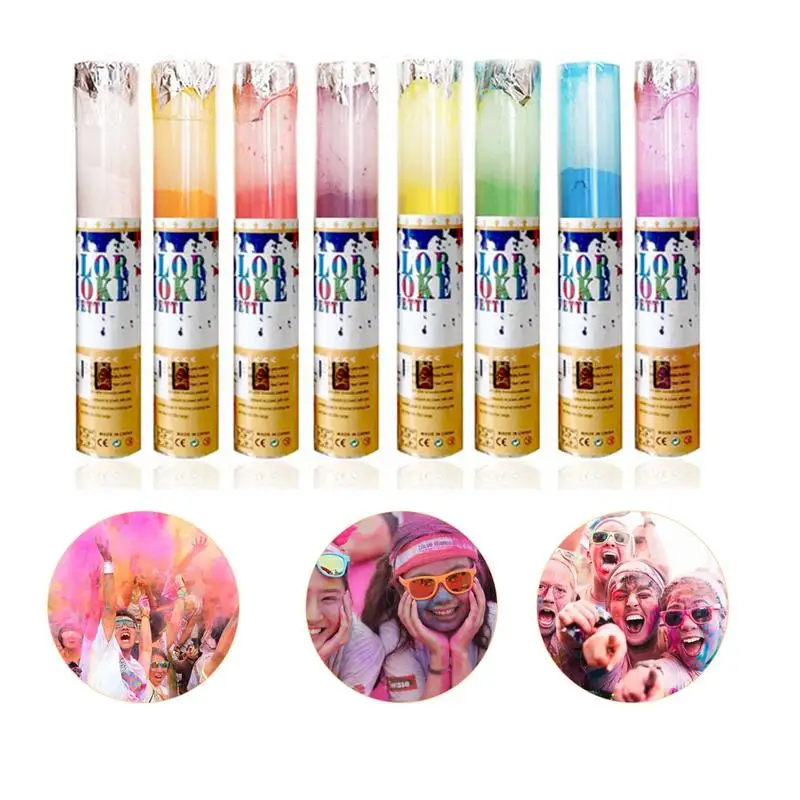 

Color Running Powder Automatic Rotary Spray Bottle Colorful Corn Powder Jetting Bottle For Outdoors Photography Parties