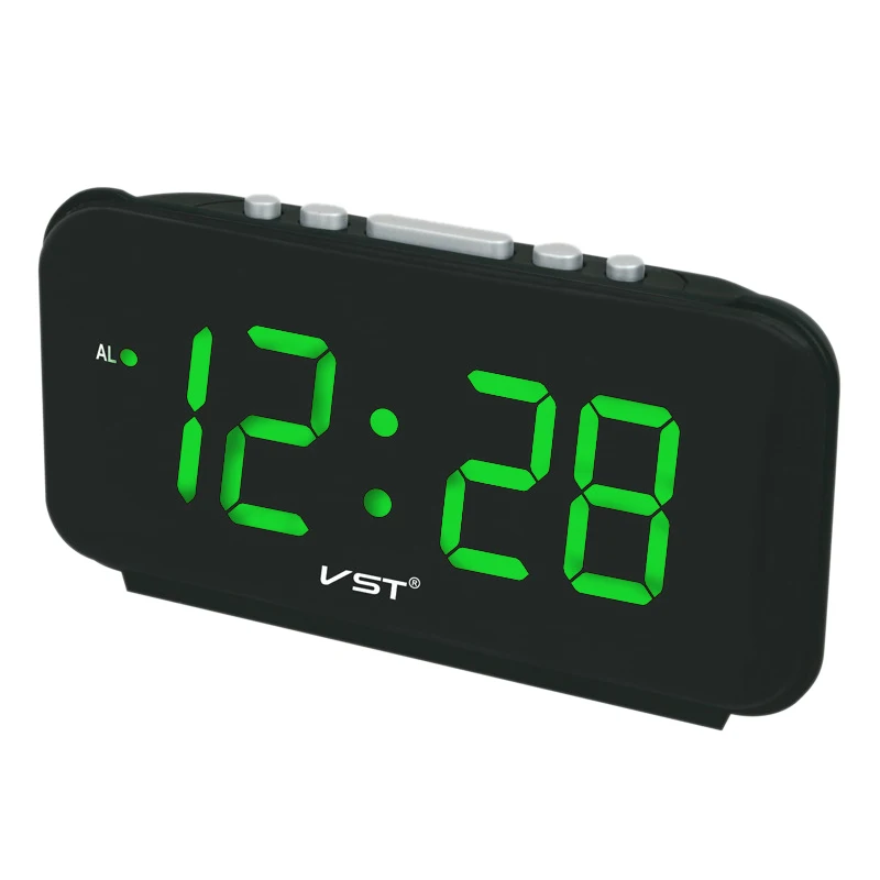 

VST VST-806 Digital Led Alarm Clock Big Numbers Desk Clocks With EU Plug AC Power Electronic Clock With Led Light Time Display