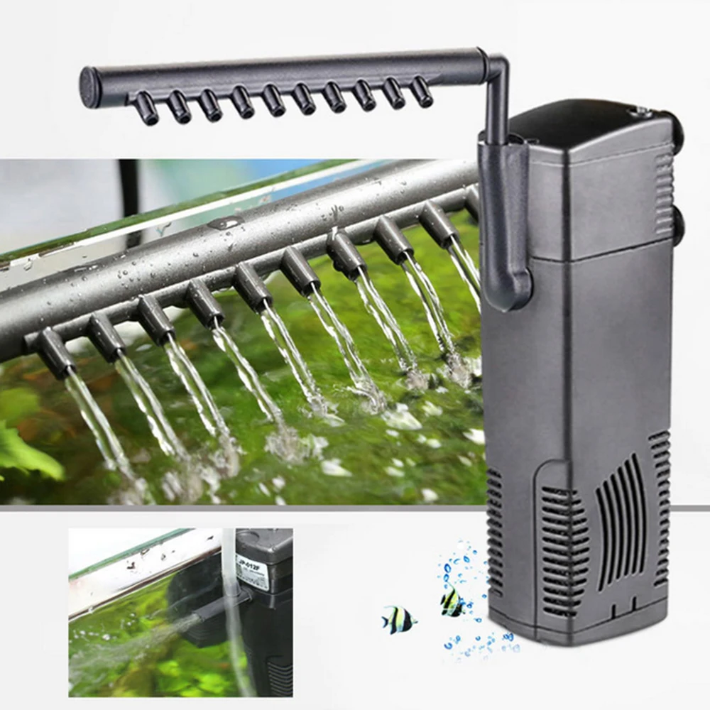

3W/8W/16W Vertical Internal Filter Aquarium Fish Bowl Filter Filtration Pump Spray Flow Fish Turtle Aquarium Water Plant Tank
