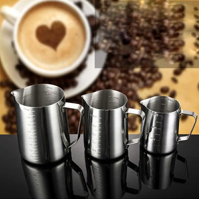 

Fantastic Kitchen Stainless Steel Milk frothing jug Espresso Coffee Pitcher Barista Craft Coffee Latte Milk Frothing Jug Pitcher