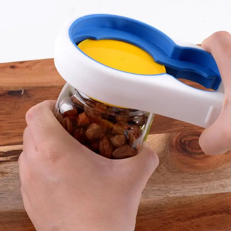 

4 in 1 Multi Function Twist Bottle Opener All in One Jar Gripper Can Wine Beer Lid Twist Off Jar Opener Tool