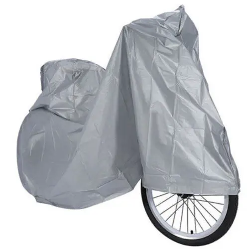 

Hot Silver Grey Bicycle cover Waterproof rain cover Bike Cycle Rain Snow Dust