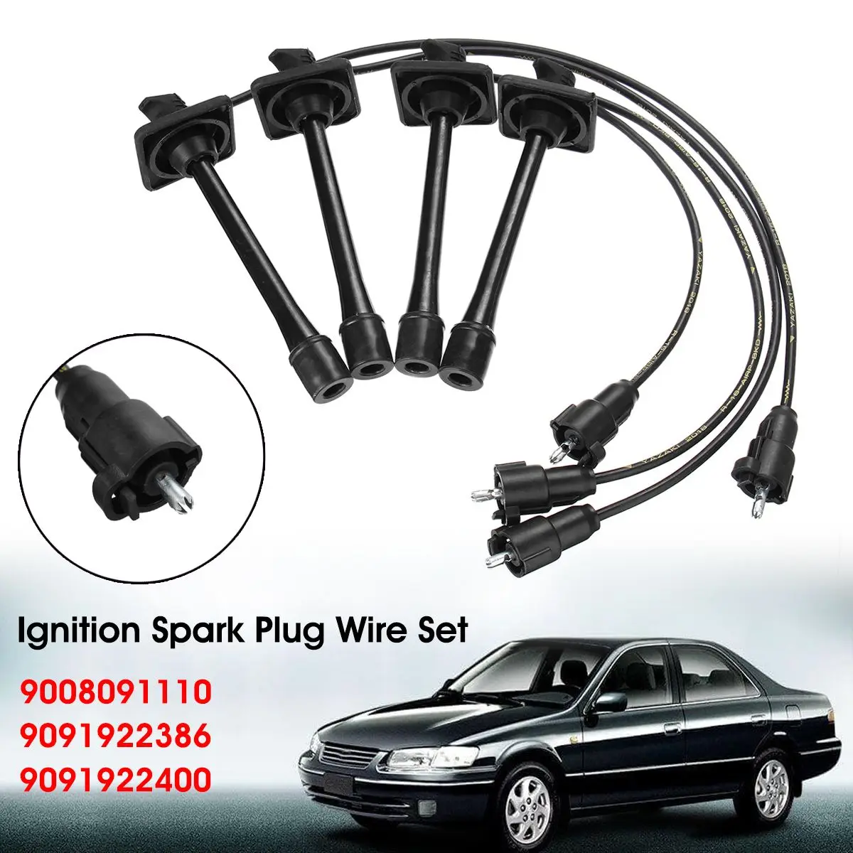4pcs/Set Car Ignition Spark Plugs Wire For Toyota Camry Solara Rav4 1997-2001 9091922400 L4 2.2L 4pcs/Set Car Ignition Spark Plugs Wire For Toyota Camry Solara Rav4 1997-2001 9091922400 L4 2.2L