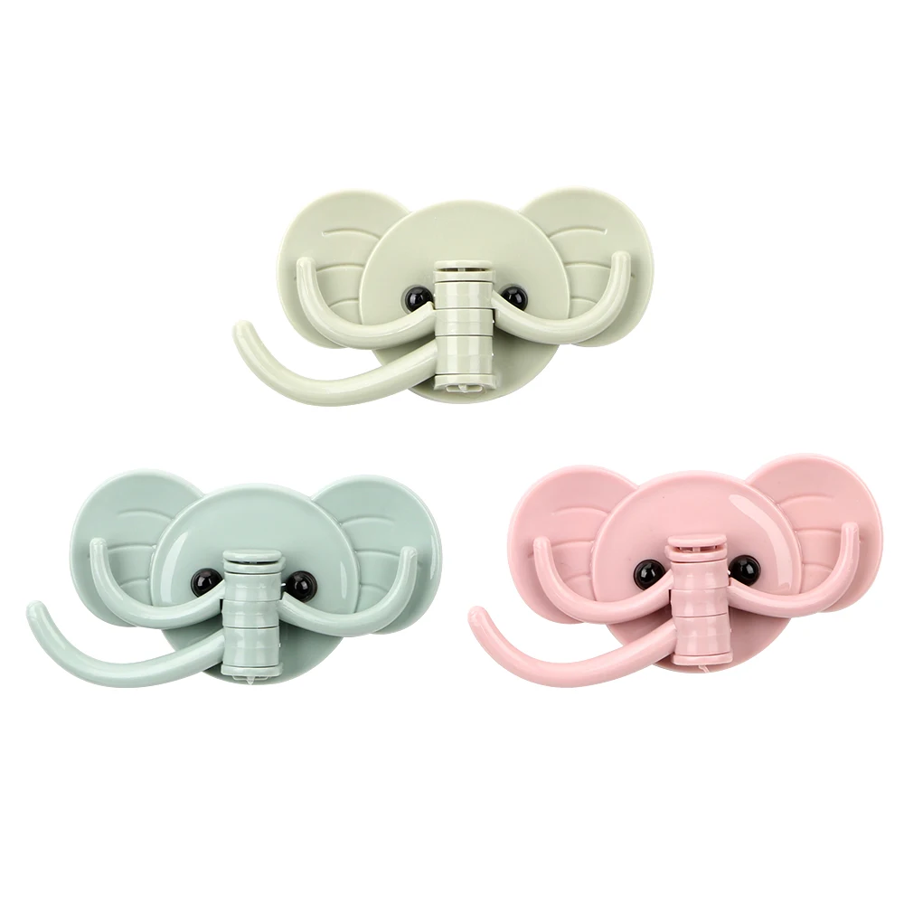 

Elephant Stick On Wall Adhesive Hooks Sticking Hook Bathroom Kitchen Strong Hanging Multifunction Hanger Holder Hooks Creative