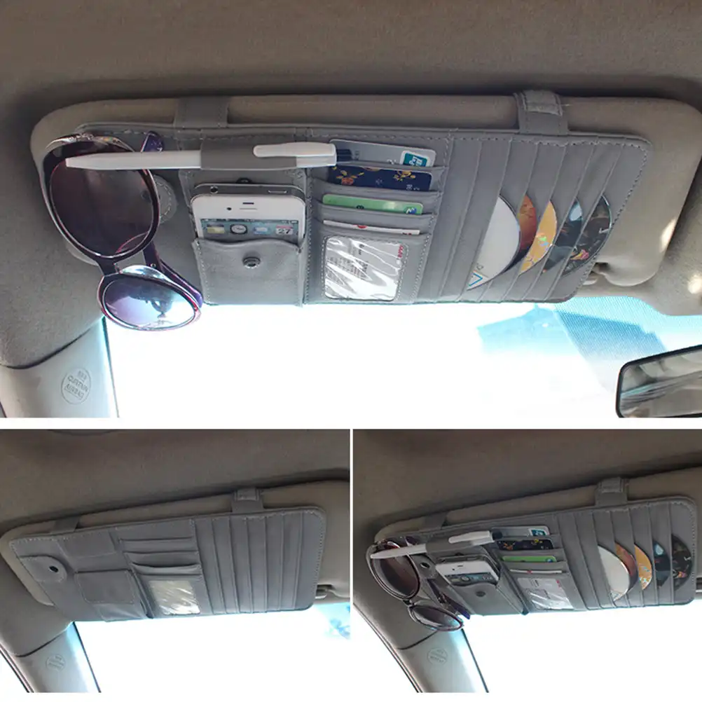 1 Pc 車のサンバイザークリップ自動車サンバホルダー Cd 収納ホルダーサングラスホルダー多目的サンシェード袖スタイリング Aliexpress