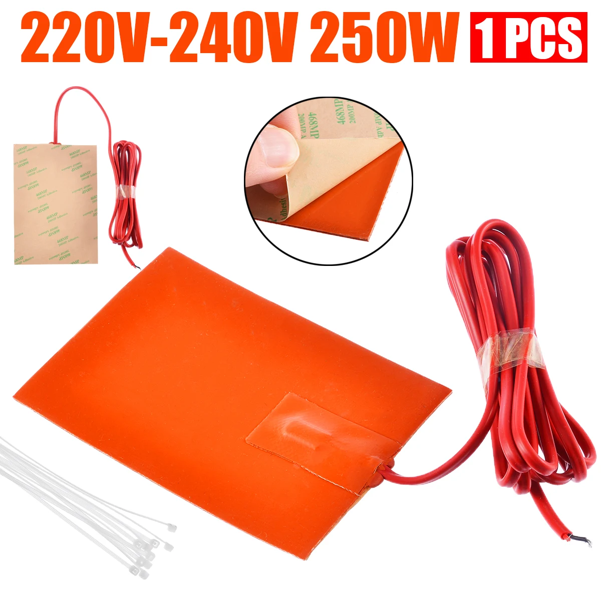 

Mayitr Car Auto Engine Heater Oil Pan Tank Start Pre Heater AC 220-240V 250W Pad Heater Not With Plug