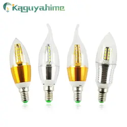 Kaguyahime LED E14 свечки Алюминий Лампа AC 220V 5W 7W 9W 12W 240V  SMD2835 энергии энергосберегающие лампы Освещение в помещении лампы украш