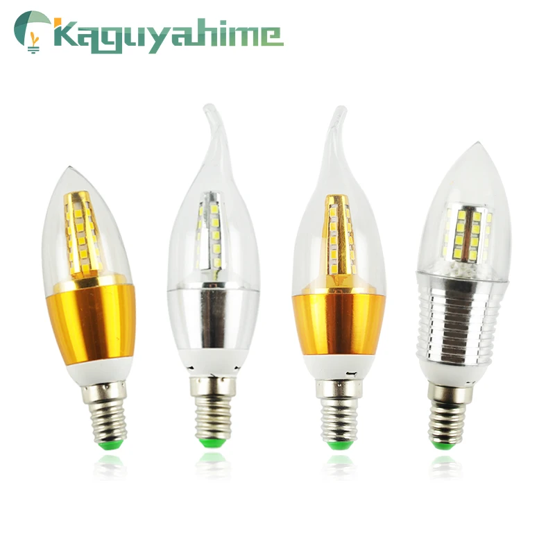 Kaguyahime LED E14 свечки Алюминий Лампа AC 220V 5W 7W 9W 12W 240V SMD2835 энергии энергосберегающие