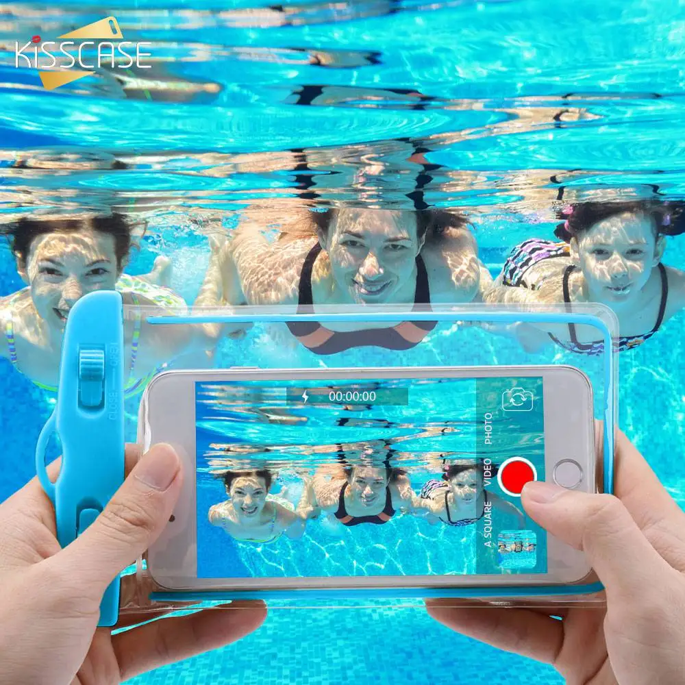 

KISSCASE Waterproof Case For Samsung Galaxy S10 S9 Plus Luminous Under Water Pouch Bag Case For Huawei Mate 20 P20 P30 Pro Lite