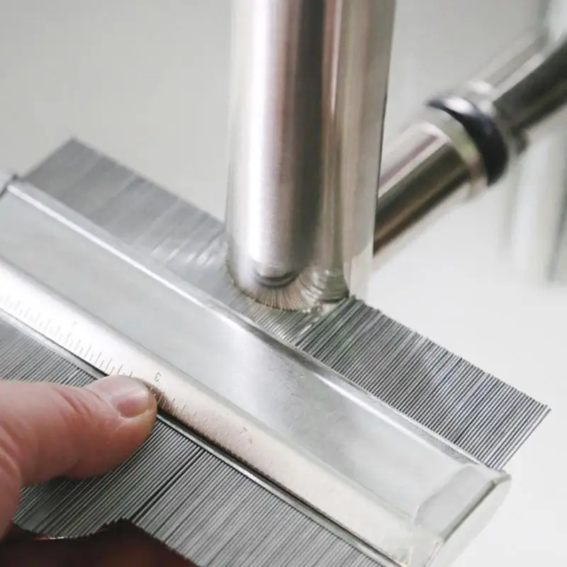  Stainless Steel Metal Profile Contour Gauge Template Tiling Skirting Laminate Profile Wood Ruler Ge