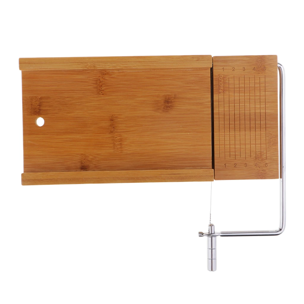 Najtaniej Drewniane urządzenie do cięcia mydła ze stali nierdzewnej świeca ciasta czekoladki narzędzie do cięcia z przecinak do drutu na boże narodzenie ślub robienie mydła