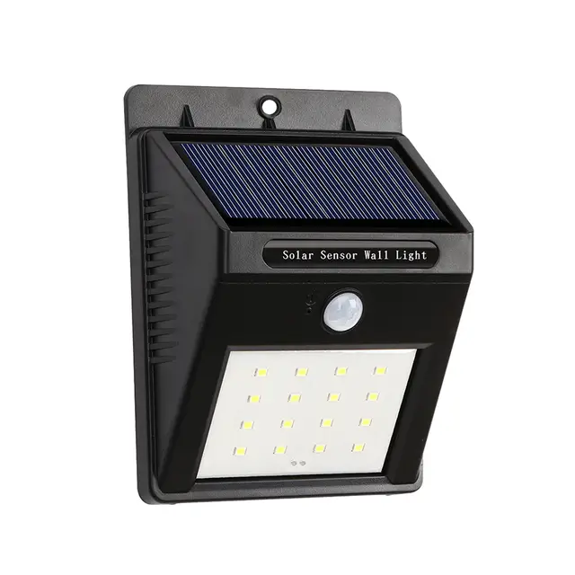 Ip65 Outdoor Solar Sensor Led Wall Light Pir Motion