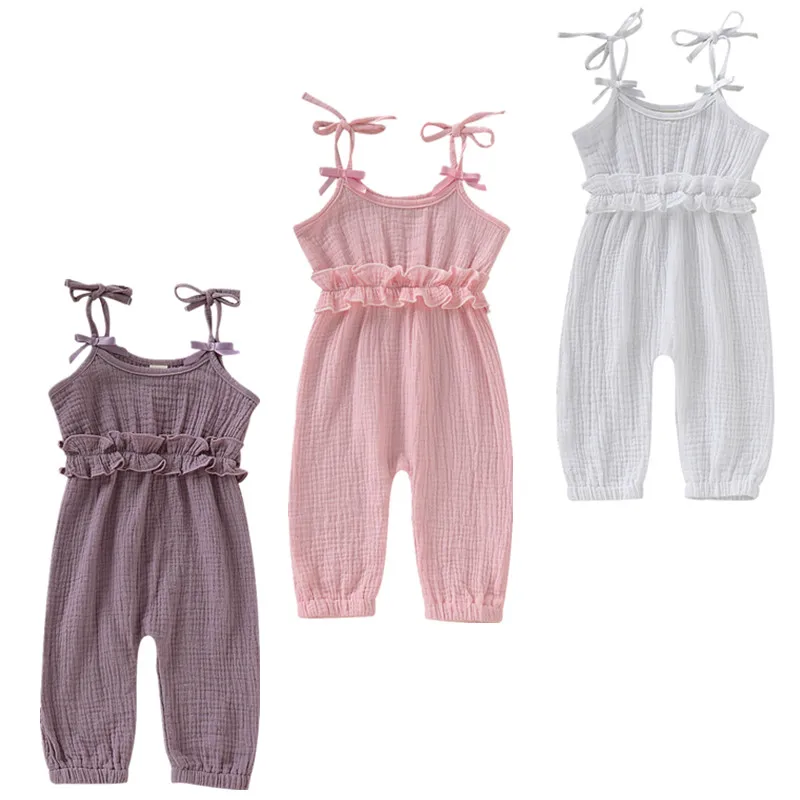 

3color Newborn Baby Girl Ruffled Floral Romper Backcross Jumpsuit Outfits Sunsuits Baby Clothing