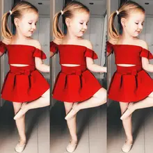 little girl crop top dress